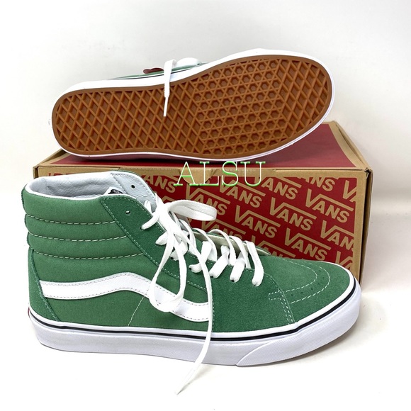VANS SK8-HI Suede Deep Grass Green Men’s Sneakers - Picture 6 of 10